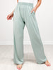 Viscose Elastic Waist Modal Wide Leg Pants