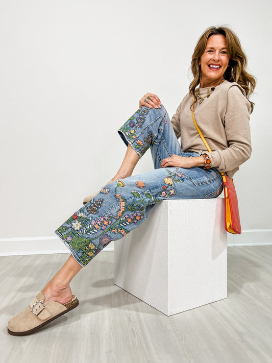 Barbie X Flower Fields Jeans by Driftwood