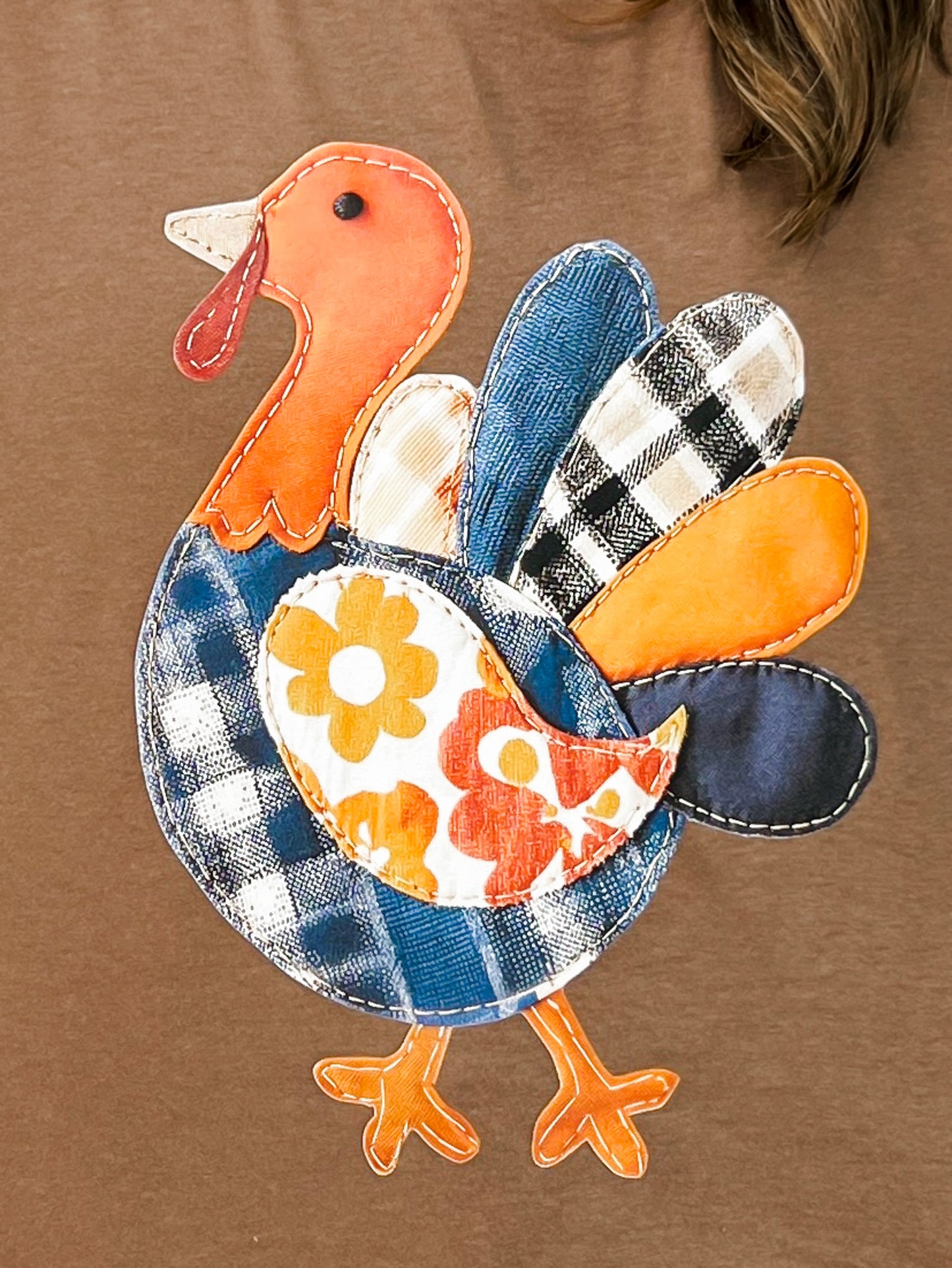 Patchwork Turkey Graphic Tee