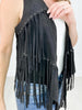 FRINGE VEST WITH EYELETS