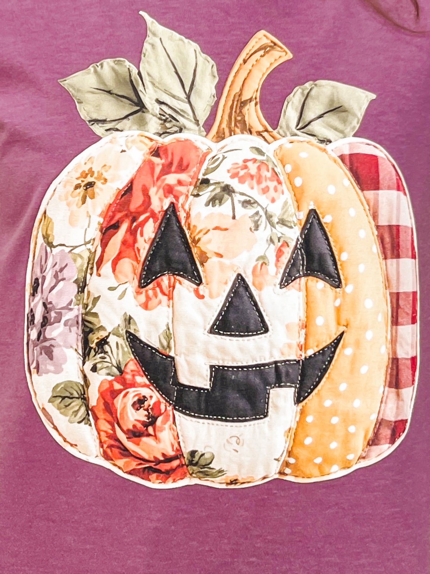 Quilted Jack-O-Lantern Graphic Tee