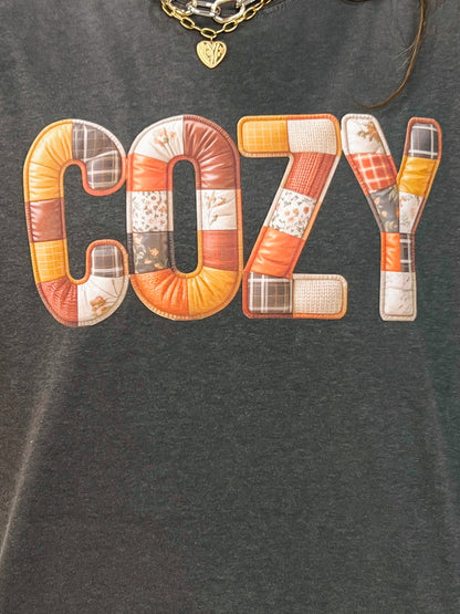 Quilted Cozy Graphic Tee