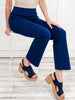 Magic Slim Straight Pants in NAVY