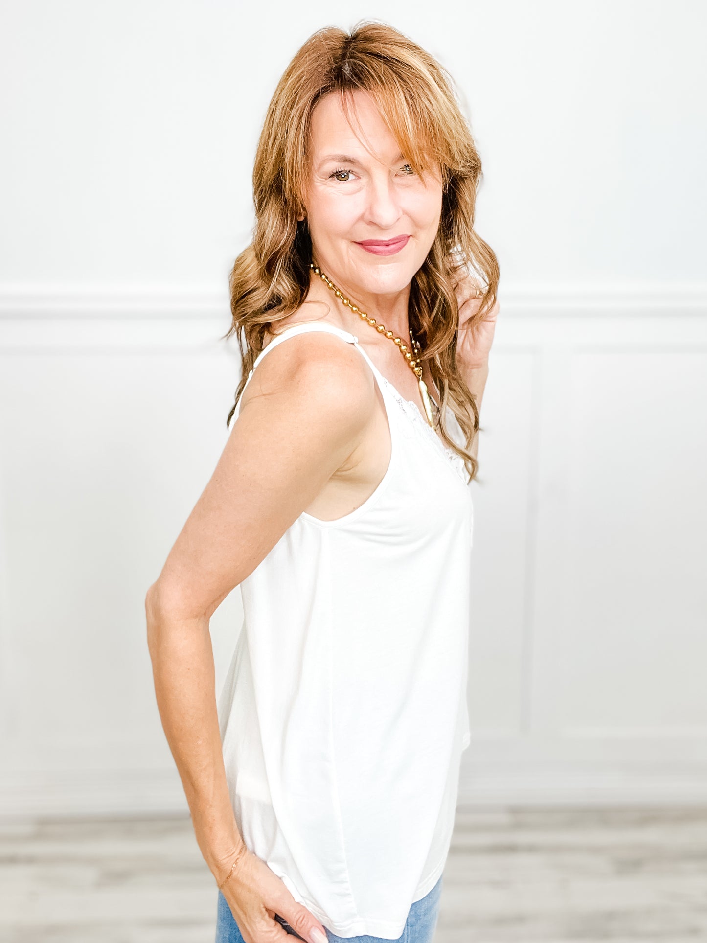 Vintage Washed V-neck Sleeveless Top