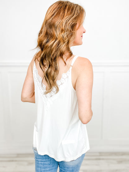 Vintage Washed V-neck Sleeveless Top