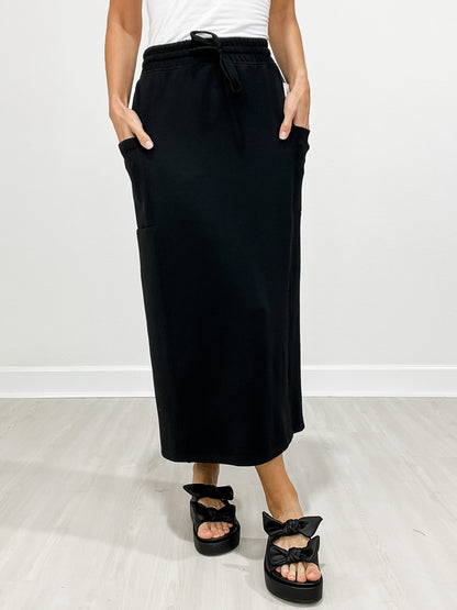 Modal Scuba Long Skirt with Drawstring Waist GRP A