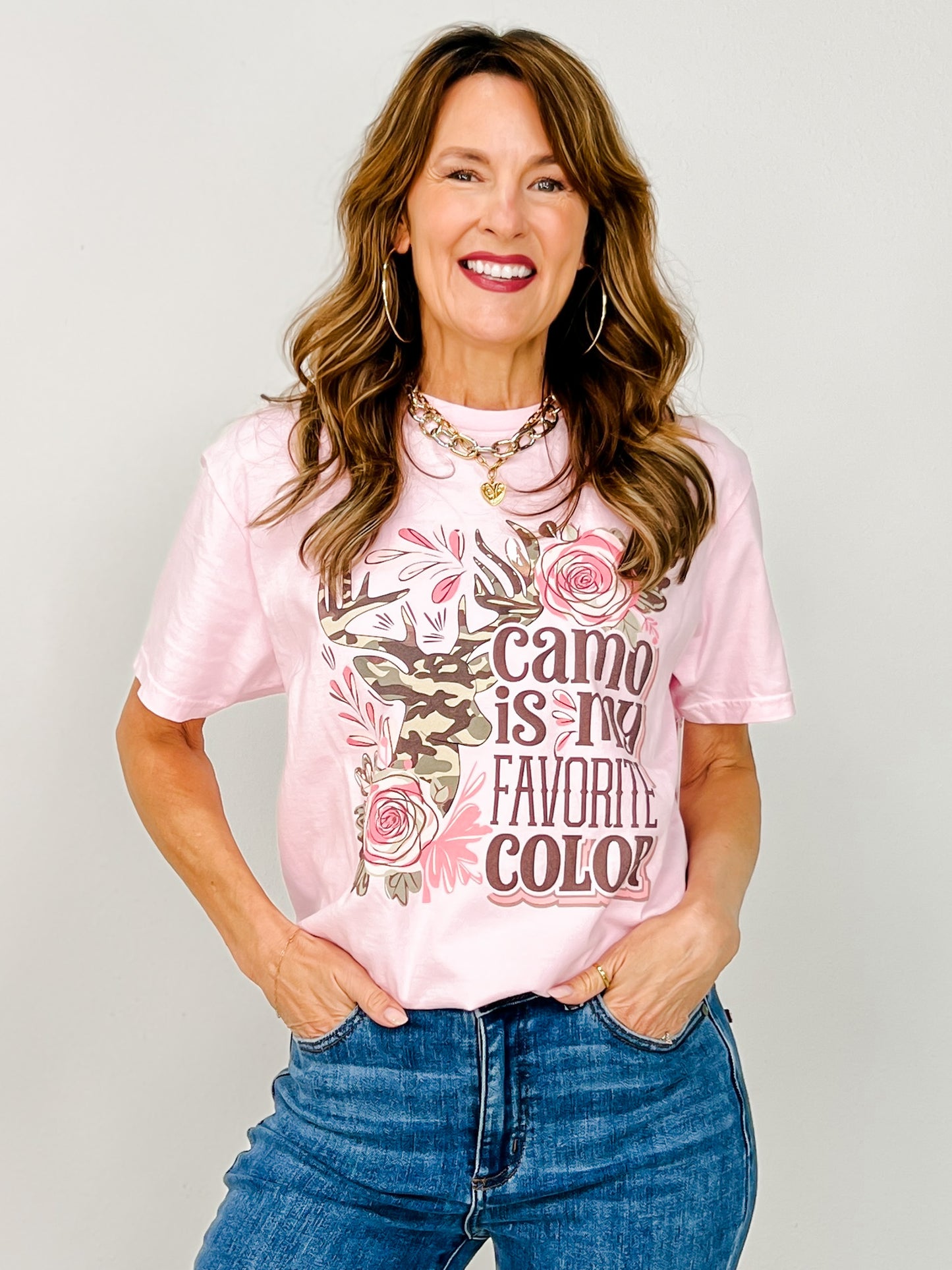 Camo Is My Favorite Color Graphic Tee