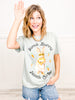 Some Bunny Needs Coffee Gold Foil Graphic Tee