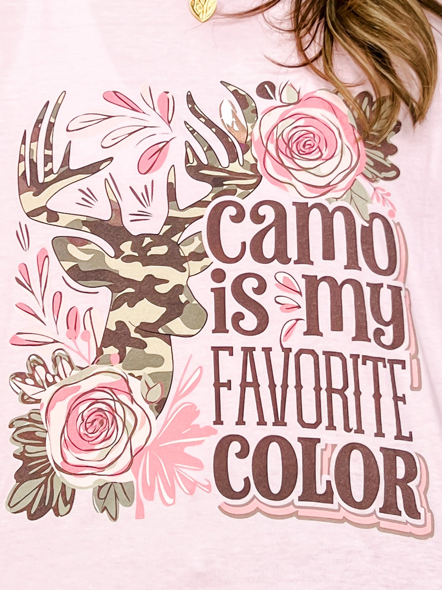 Camo Is My Favorite Color Graphic Tee