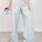 Mineral Washed Striped Drawstring Pants