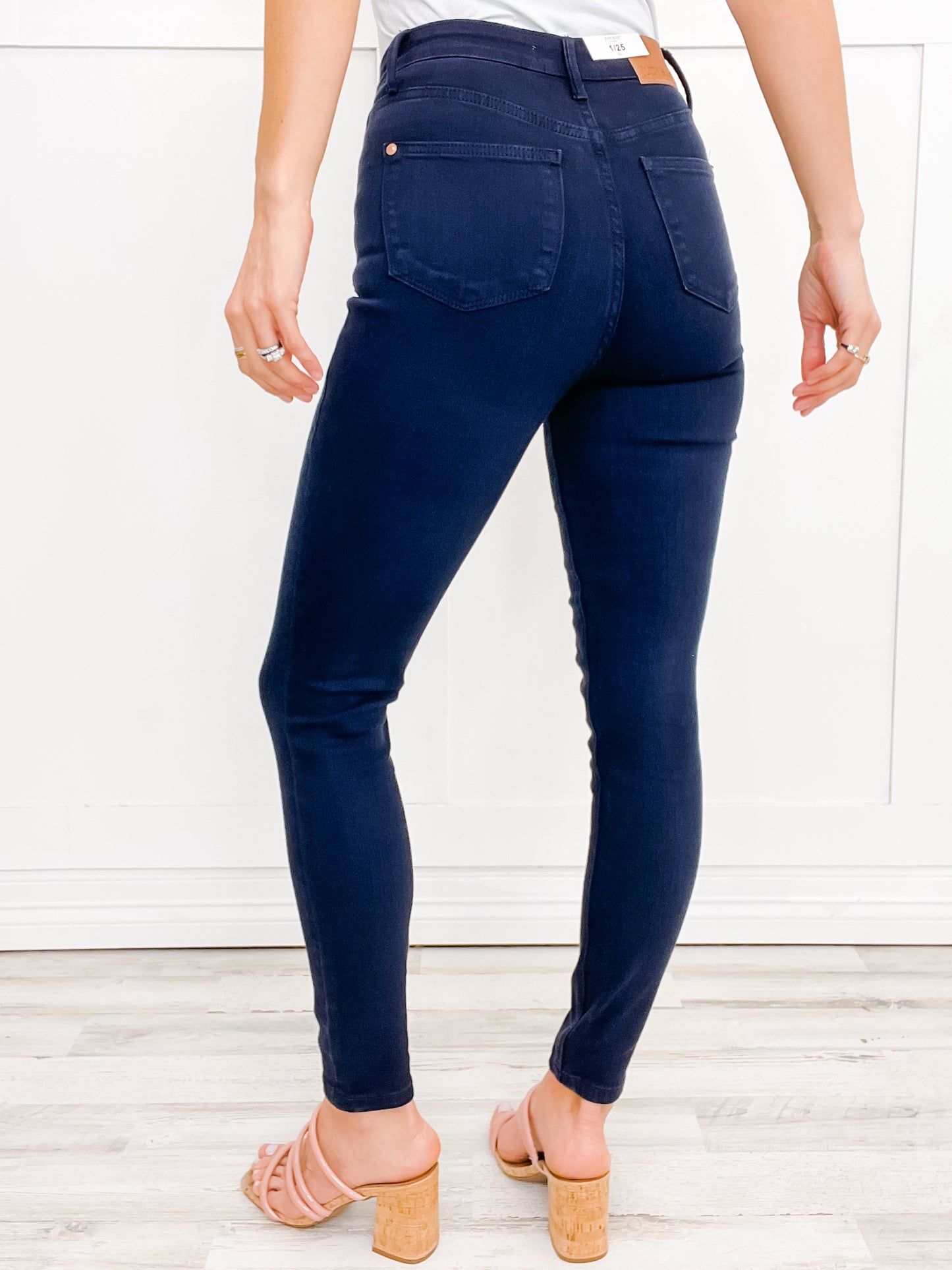 Judy Blue MONA Hi-Rise Tummy Control Navy Skinny Jeans