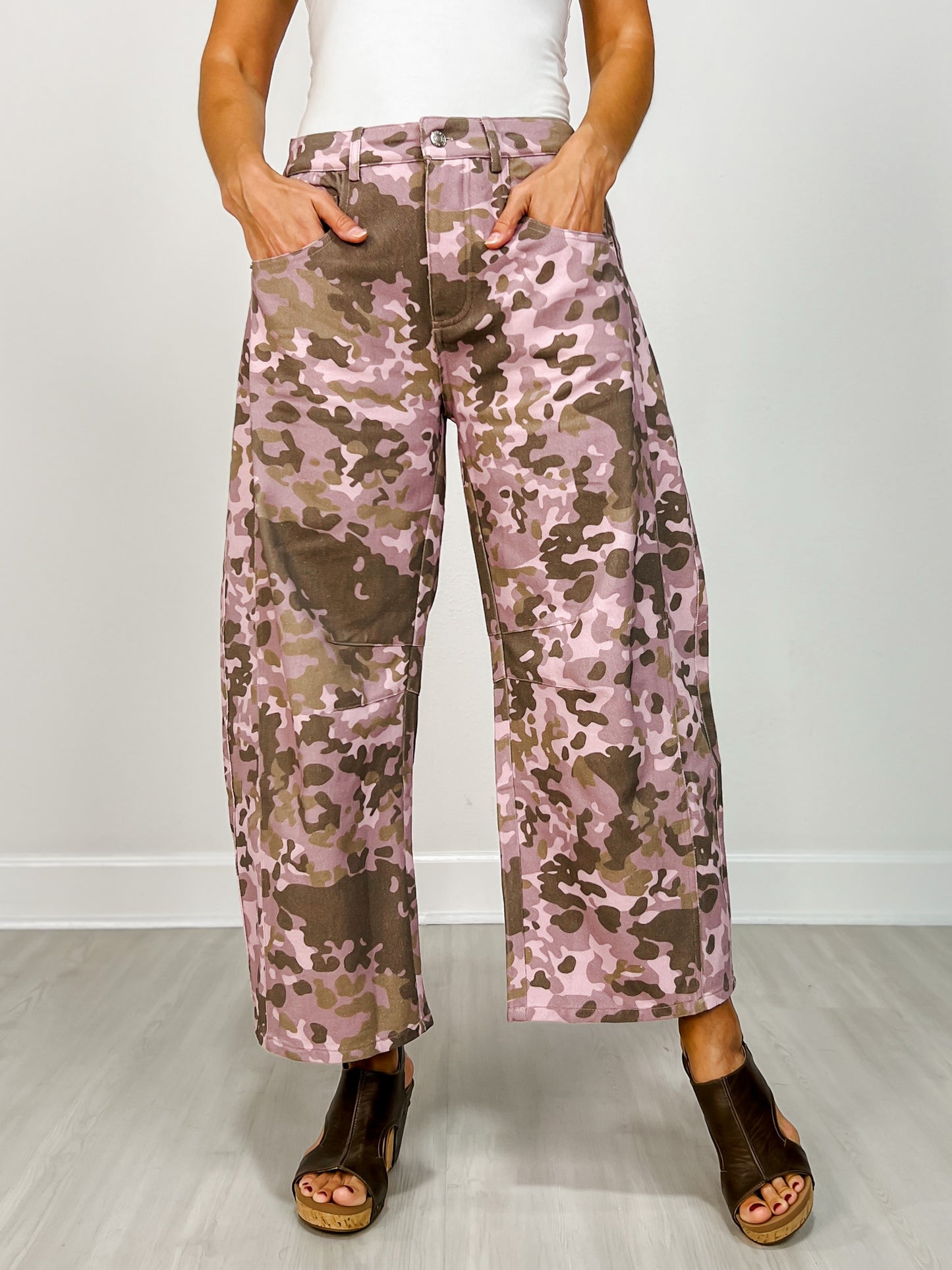 Soft Washed Camo Barrel Pants