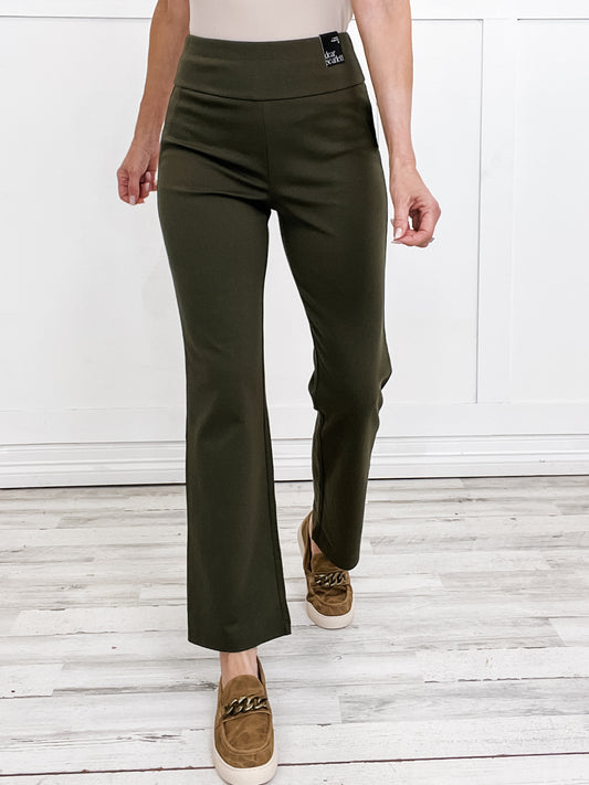 Magic Slim Straight Pants in OLIVE