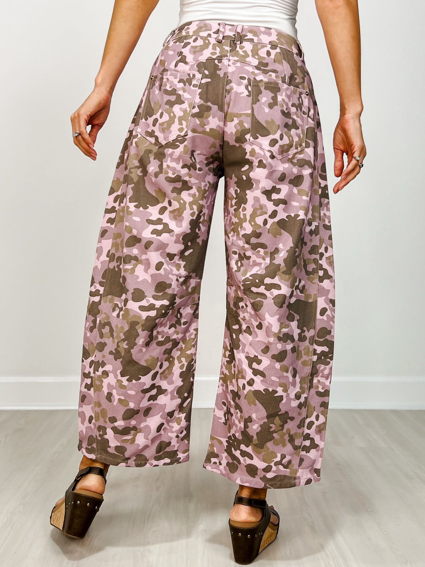 Soft Washed Camo Barrel Pants