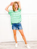 Judy Blue WINNIE Mid-Rise Hi-Lo Cut Hem & Destroy Shorts