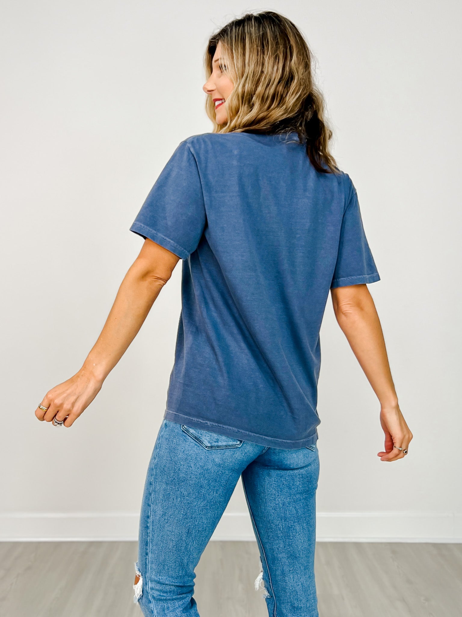 Denim Tree Graphic Tee