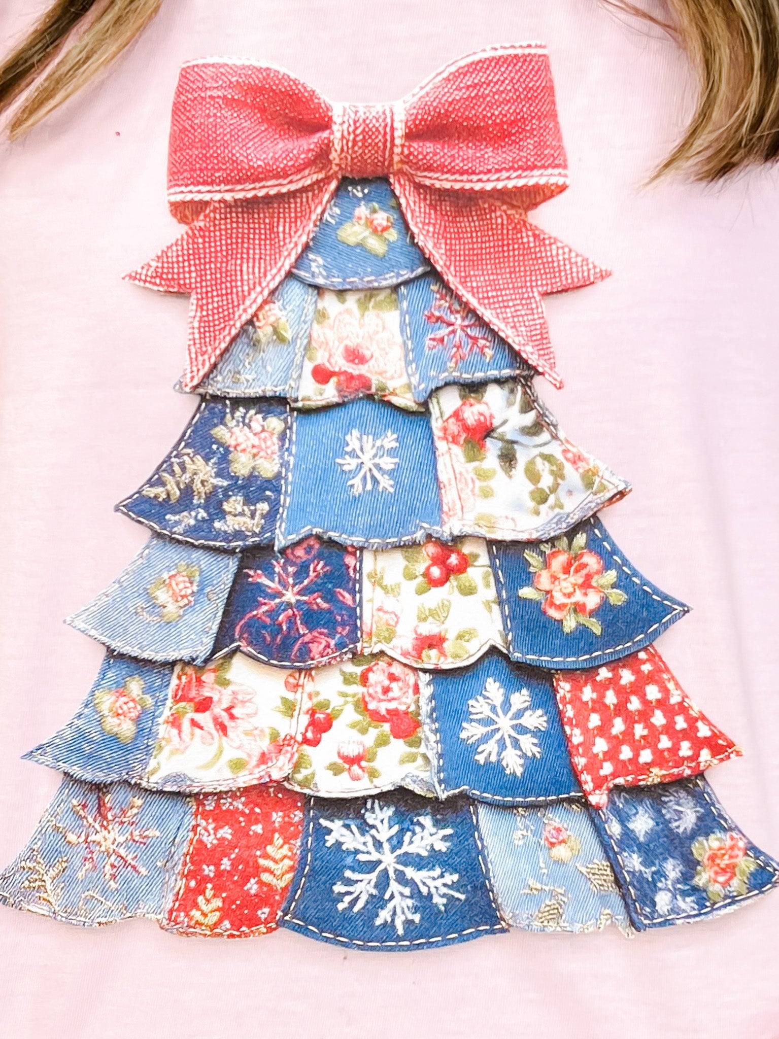 Stitched Christmas Tree Graphic Tee