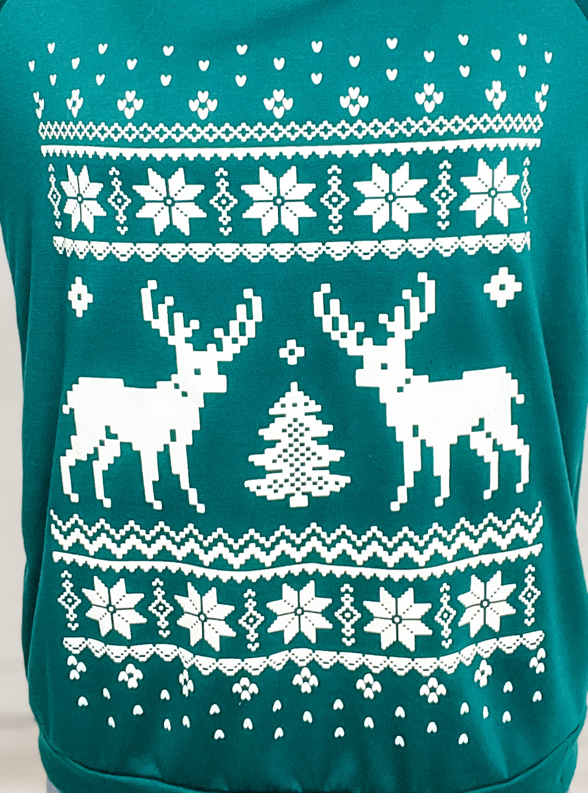 RUDOLPH GRAPHIC FRENCH TERRY WIDE NECK SWEATSHIRT