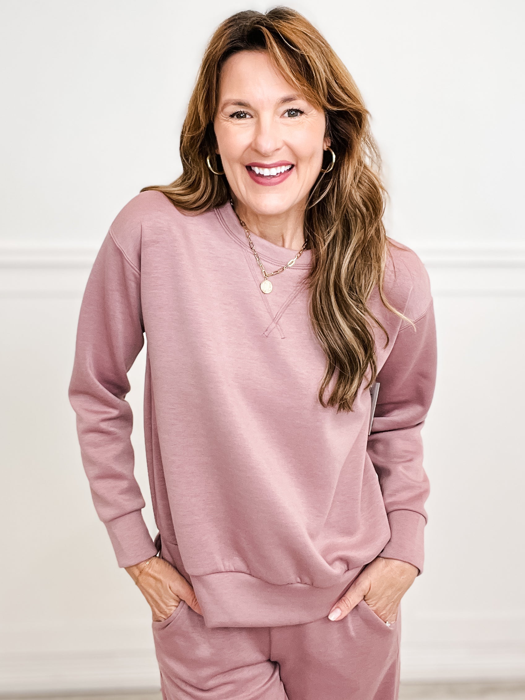 "RESORT" Travel Collection Active/Loungewear in MAUVE