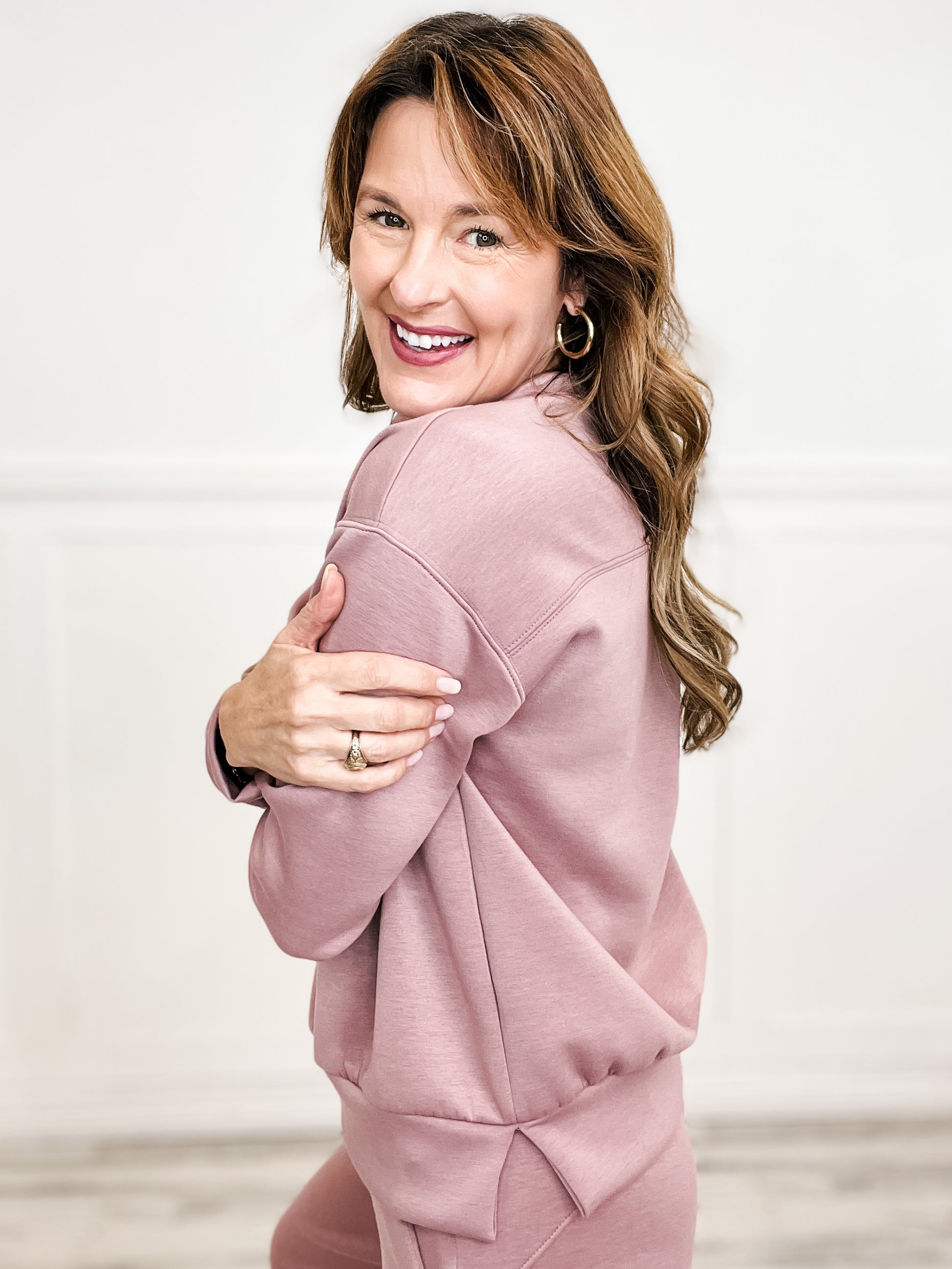 "RESORT" Travel Collection Active/Loungewear in MAUVE