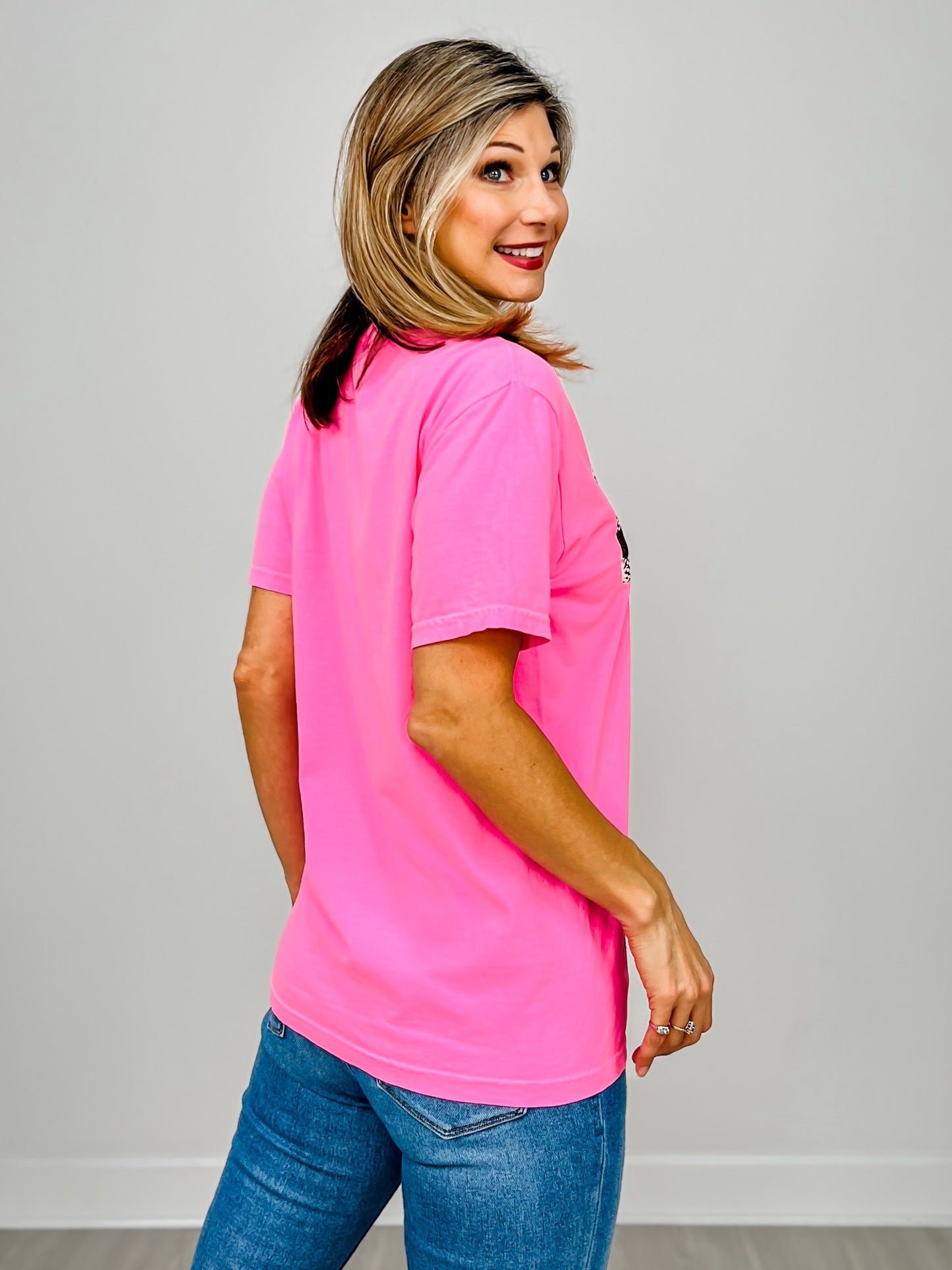 Plaid Love Graphic Top