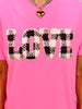 Plaid Love Graphic Top
