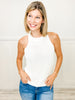 Ariah Halter Neck Sleeveless Sweater Top