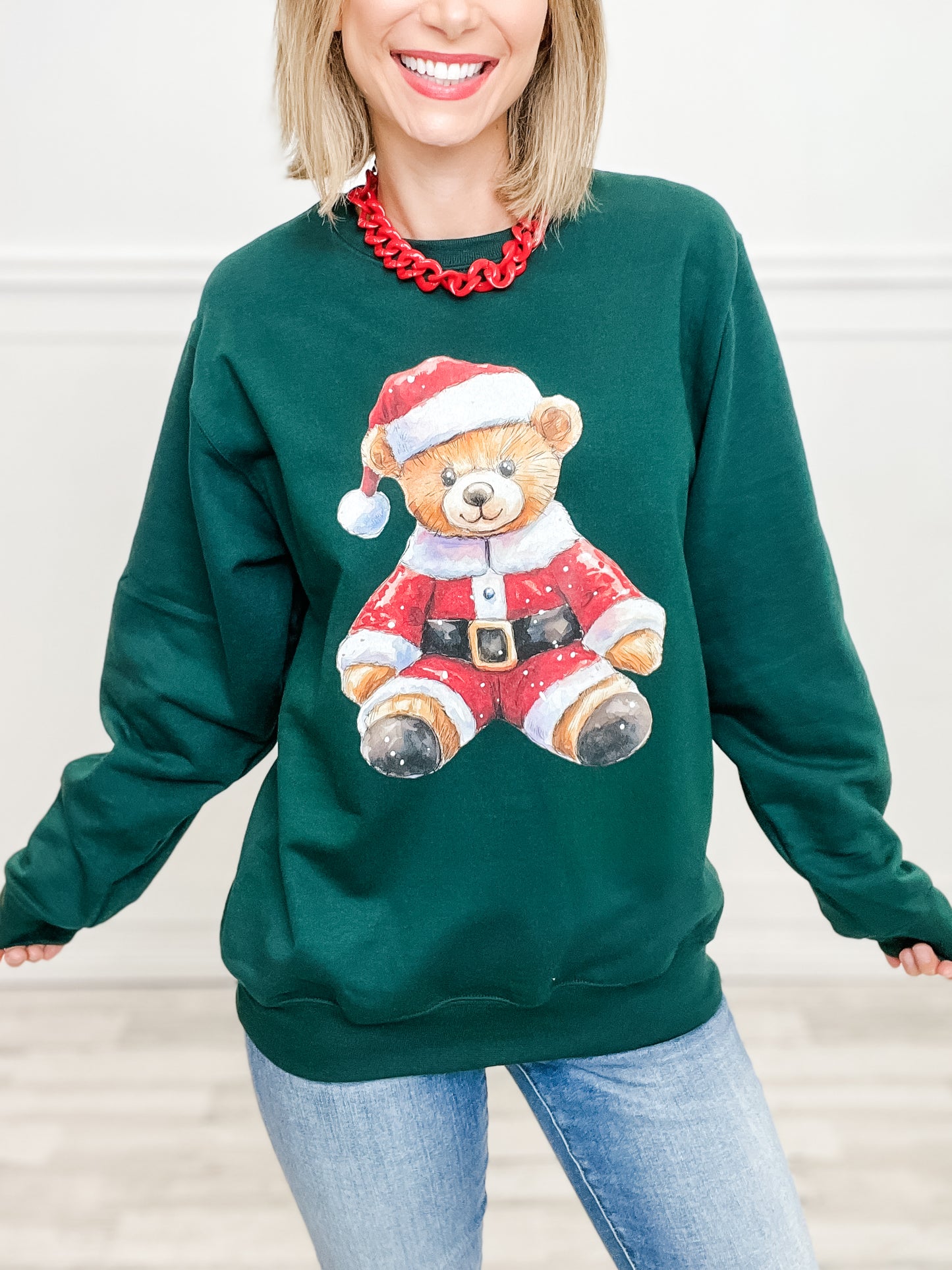 Santa Bear Graphic Top