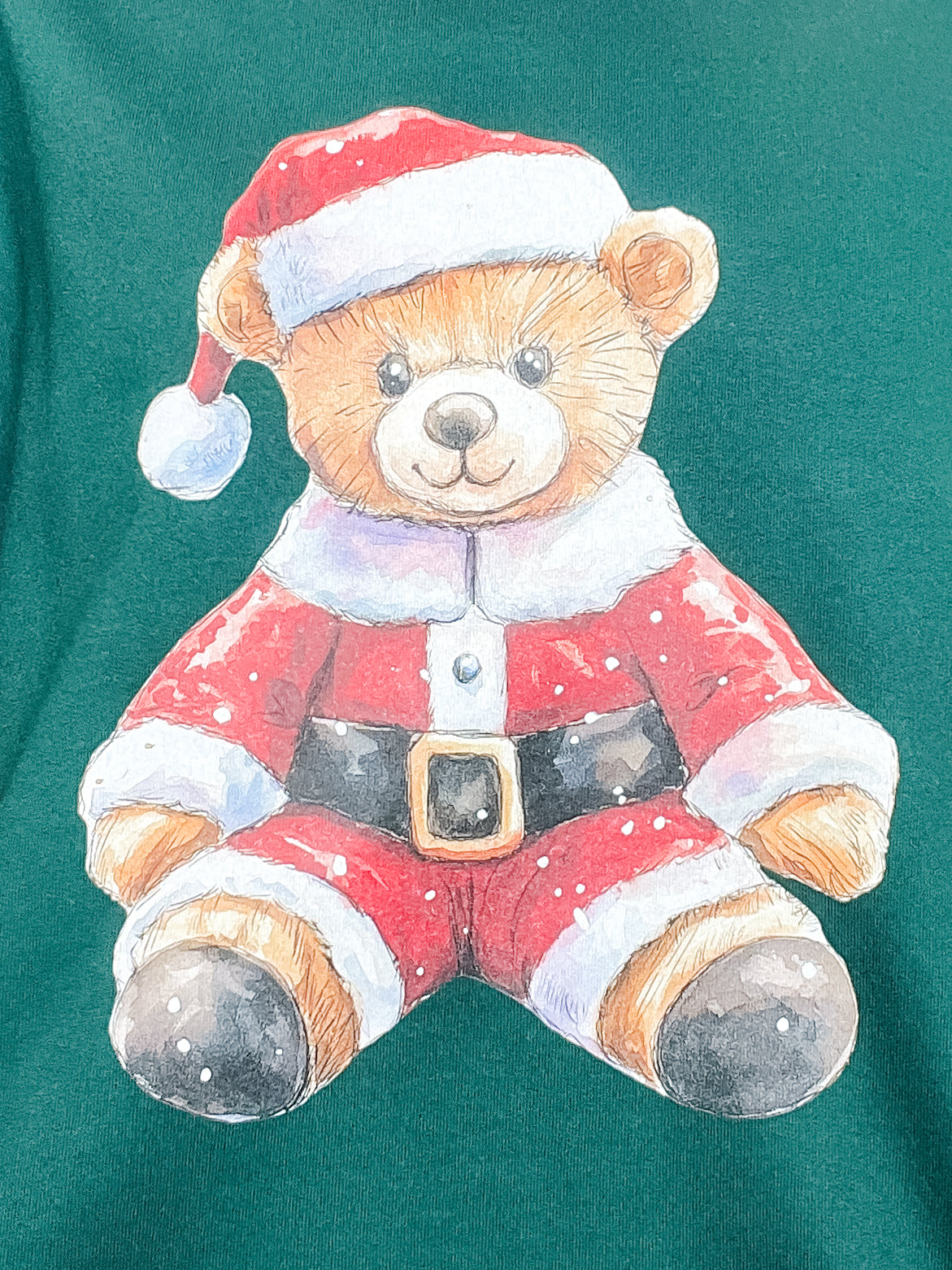 Santa Bear Graphic Top