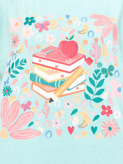 Boho Floral Teacher Graphic Tee