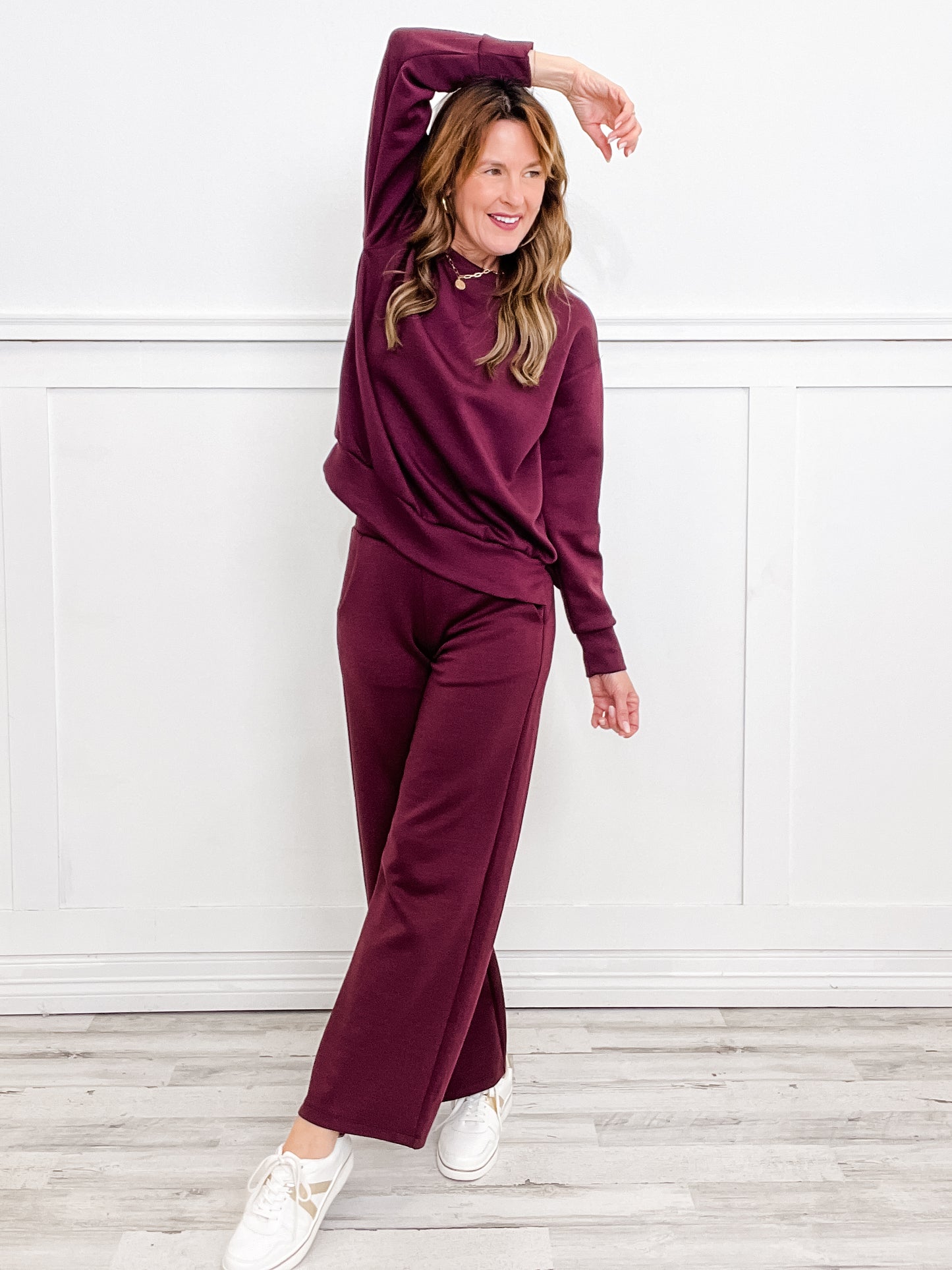 "RESORT" Travel Collection  Active/Loungewear in WINE