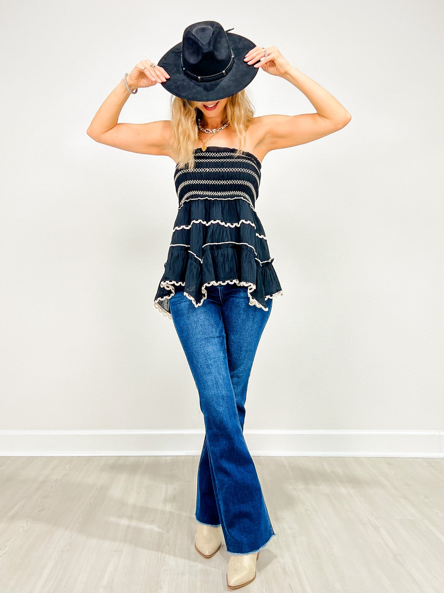 Smocked Ruffle Convertible Skirt or Top