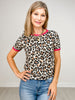 Short Sleeve Leopard Print Top