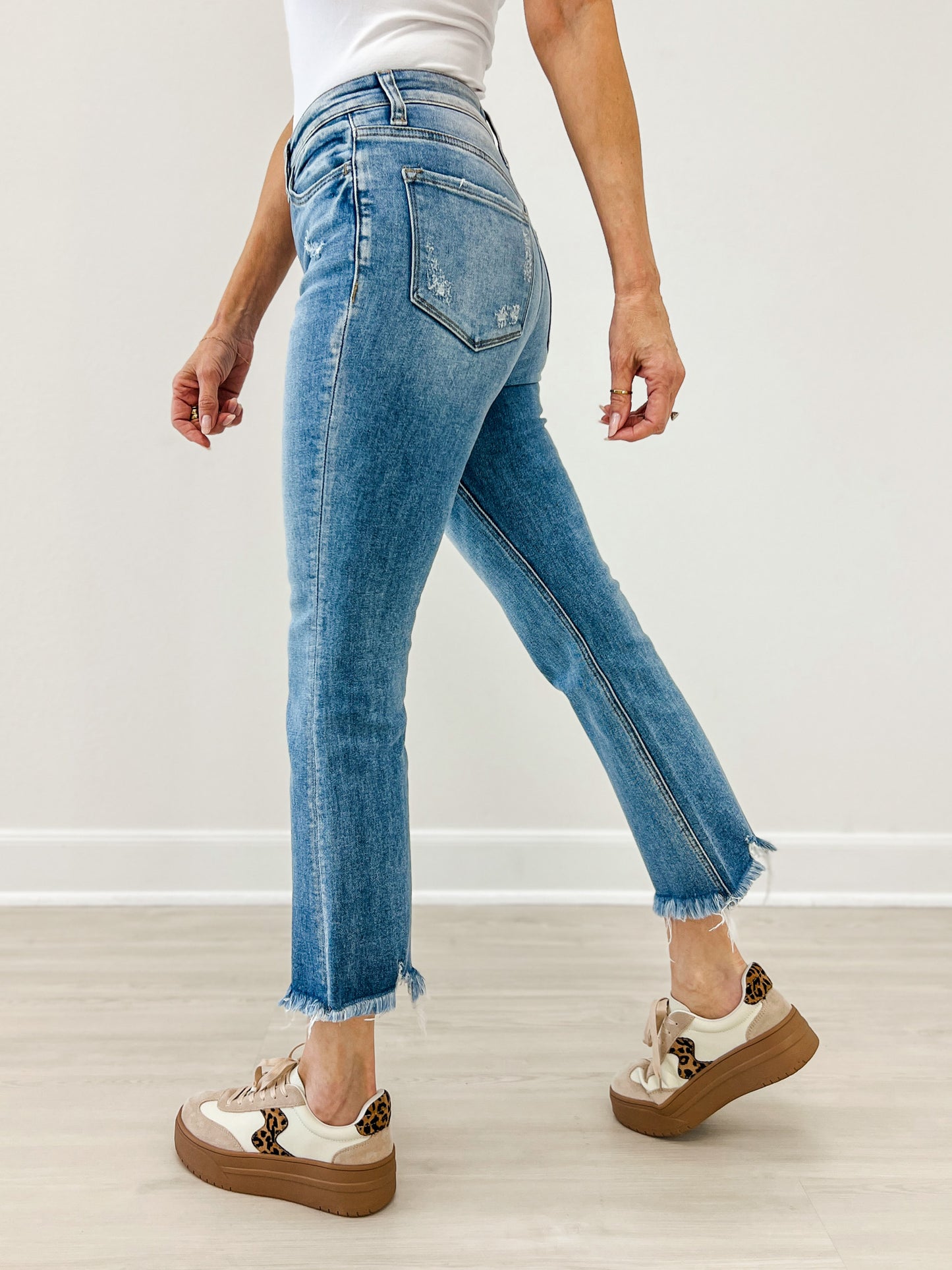 Vervet Downtown Darling High-Rise Kick Flare Jean