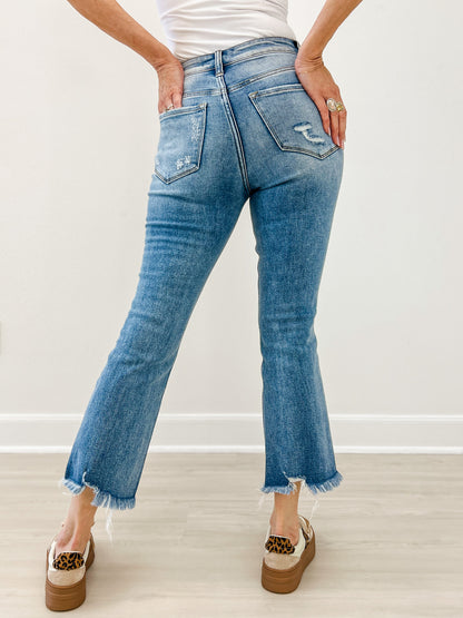 Vervet Downtown Darling High-Rise Kick Flare Jean