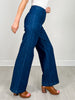 High Waist Front Seam Wide Leg Jeans