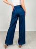 High Waist Front Seam Wide Leg Jeans