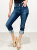 Judy Blue NIRVANA High-Waist Double Waist Band Capri Jeans