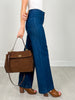 High Waist Front Seam Wide Leg Jeans