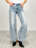Bow Embellished Straight Leg Jeans