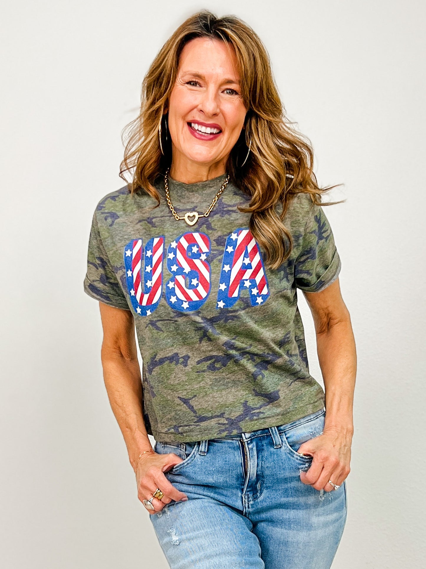USA Stars Graphic Tee
