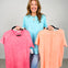 French Terry Washed Curved Hem Top