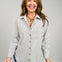 Striped Long Sleeve Collared Shirt