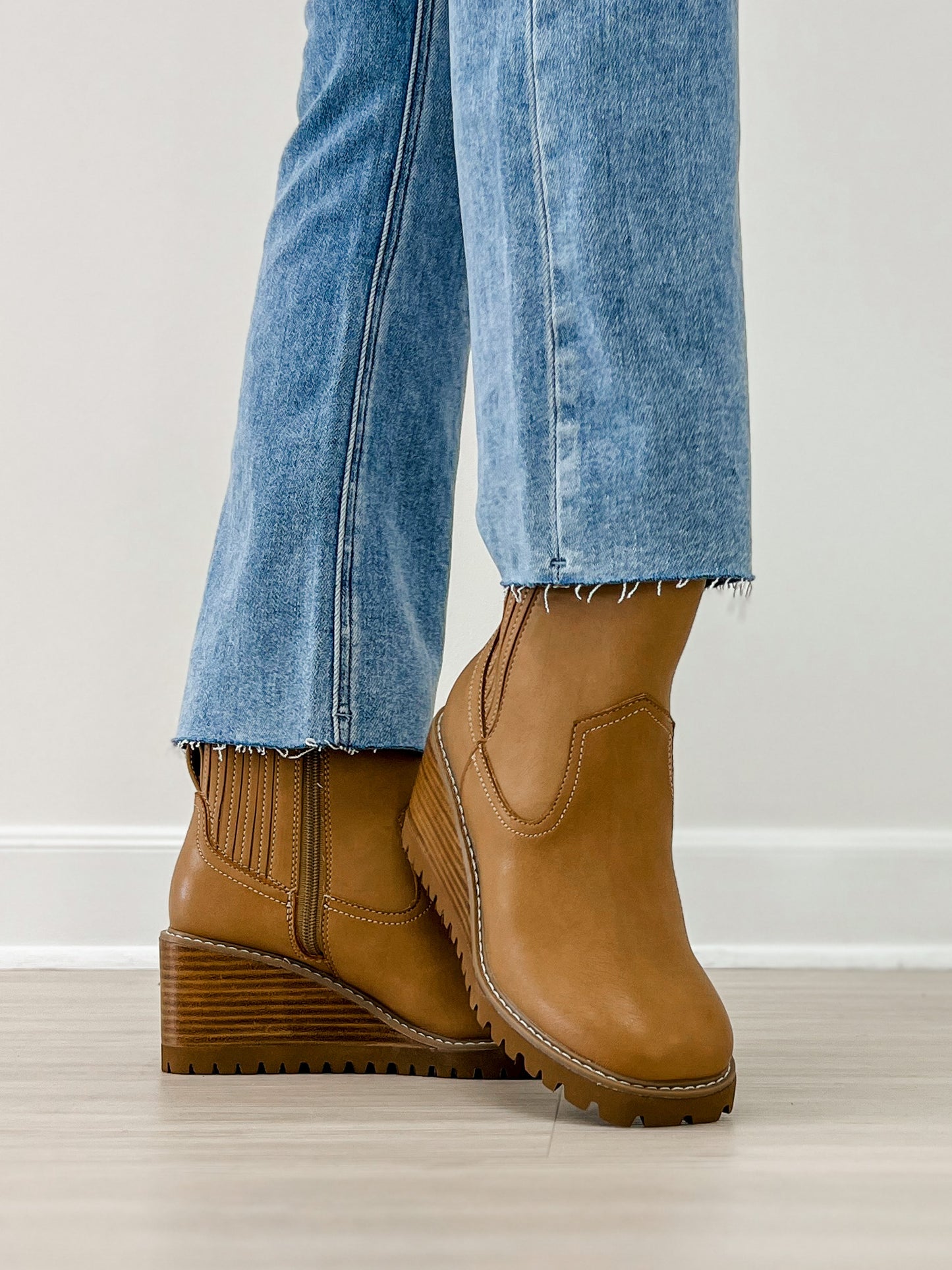 Yellowbox Immix Wedge Boot in Natural