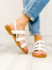 Blowfish Awluv Faux Leather Sandals in Coconut