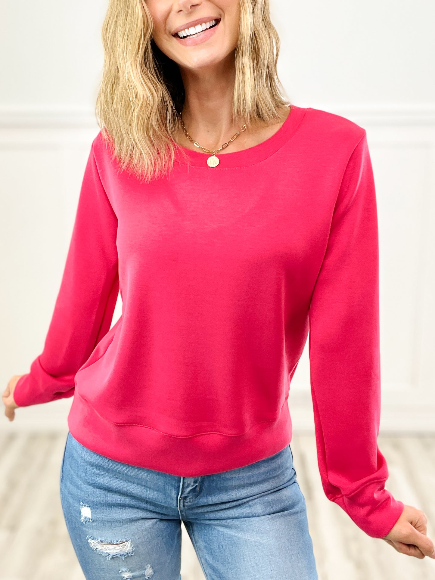 Away From Home Ultra Soft Knit Pullover Top