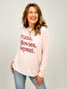 Pizza, Movies, Repeat Lightweight Sweater