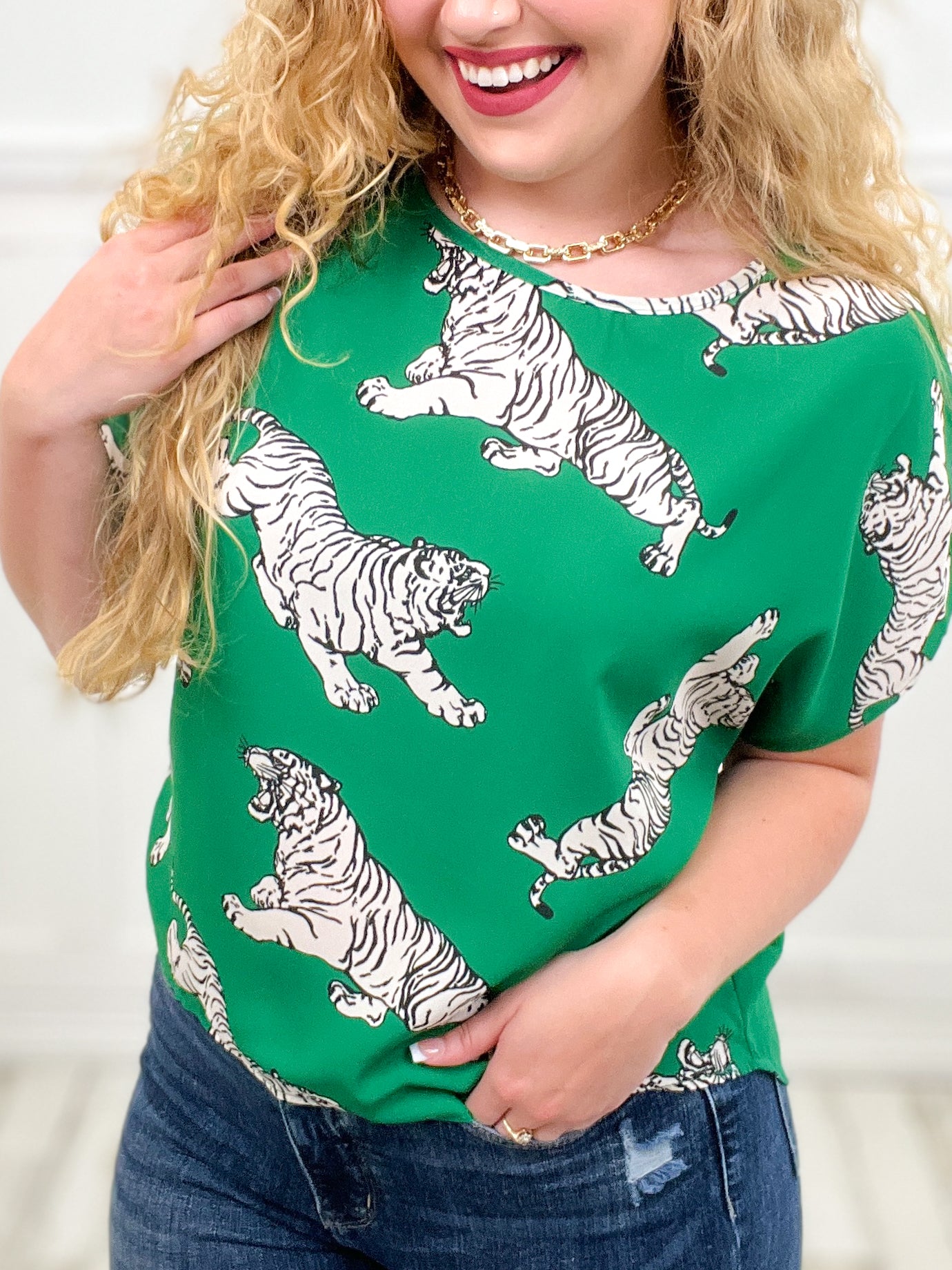 Stay Sophisticated Tiger Top