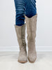 Corkys Headliner Boots in Light Grey Faux Suede