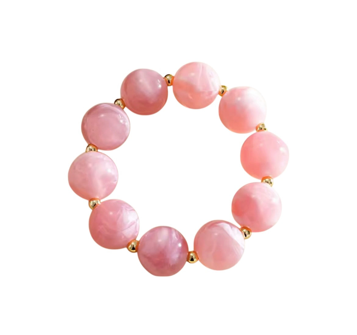 Clara Pink Beaded Bracelet